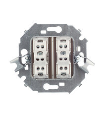 Переключатель Simon 15 двухклавишный встраиваемый слоновая кость (1591397-031) - фото 5