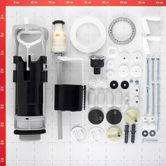 Унитаз-компакт Sanita Luxe Art с универсальным выпуском с сиденьем дюропласт микролифт белый (WC.CC/Art/2-DM/WHT.G/S1) - фото 8