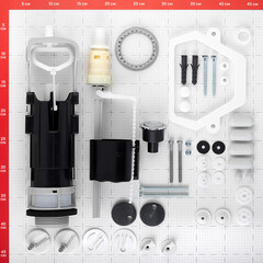 Унитаз-компакт Sanita Luxe Next с универсальным выпуском с сиденьем дюропласт микролифт белый (WC.CC/Next/2-DM/WHT.G/S1) - фото 8