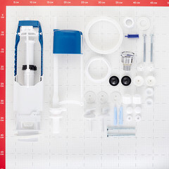 Унитаз-компакт Gesso Home de luxe Проксима с косым выпуском с сиденьем пластик - фото 3