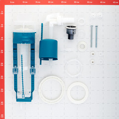 Арматура для унитаза Инкоэр боковой подвод 1/2 кнопка пластик хром (И-СБ1-БпрН-А-В Р) - фото 3