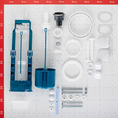 Унитаз-компакт Santeri Ультра с косым выпуском с сиденьем полипропилен белый (1.P401.3.S00.00B.F) - фото 3
