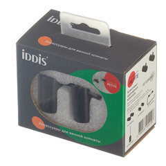 Крючок для ванной Iddis Petite одинарный на шуруп металл черный (2 шт.) (PET2SB3i41) - фото 3