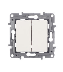 Изображение товара Выключатель Legrand Etika двухклавишный встраиваемый белый (672202)