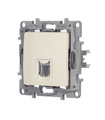 Розетка телефонная Legrand Etika встраиваемая слоновая кость RJ11 (672340) - фото 4