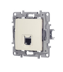 Розетка компьютерная Legrand Etika встраиваемая слоновая кость RJ45 (672341) - фото 4
