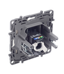 Розетка компьютерная Legrand Etika встраиваемая слоновая кость RJ45 (672341) - фото 2