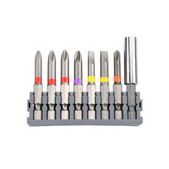 Набор бит КМ (882127) PH/PZ/SL/TORX/HEX/Tri-Wing 25/50 мм с магнитным держателем (37 шт.) - фото 6