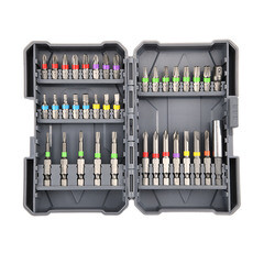 Набор бит КМ (882127) PH/PZ/SL/TORX/HEX/Tri-Wing 25/50 мм с магнитным держателем (37 шт.) - фото 5