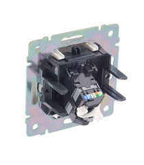 Розетка компьютерная Legrand Valena встраиваемая алюминий (694334) - фото 4