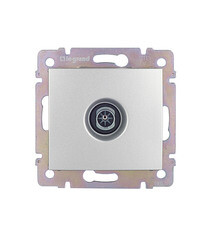 Изображение товара Розетка телевизионная Legrand Valena встраиваемая алюминий (694345)