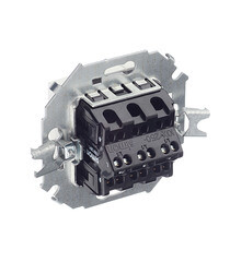 Выключатель Simon 15 трехклавишный встраиваемый белый (1591391-030) - фото 2