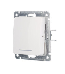 Выключатель Hegel Master одноклавишный встраиваемый белый с подсветкой (ВС10-412) - фото 3