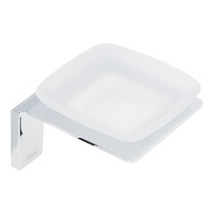 Изображение товара Мыльница для ванной Iddis Slide с держателем стекло матовое/сталь хром (SLISCG0i42)