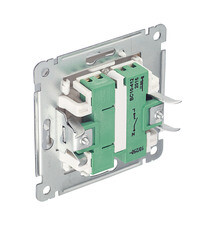 Выключатель Hegel Master одноклавишный встраиваемый серебро с подсветкой (ВС10-412-06) - фото 4