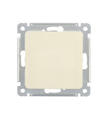 Изображение товара Выключатель Hegel Master одноклавишный встраиваемый слоновая кость (ВС10-411-01)