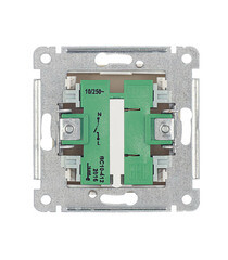 Выключатель Hegel Master одноклавишный встраиваемый слоновая кость с подсветкой (ВС10-412-01) - фото 2