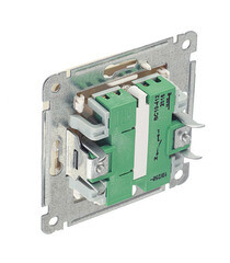 Выключатель Hegel Master одноклавишный встраиваемый слоновая кость с подсветкой (ВС10-412-01) - фото 3