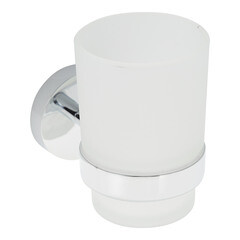 Изображение товара Стакан для ванной Iddis Sena с держателем стекло матовый/металл хром (SENSSG1i45)