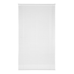 Жалюзи горизонтальные пластиковые 90х160 см белые - фото 1
