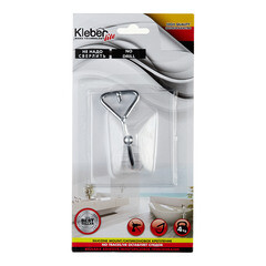 Крючок для ванной Kleber Lite одинарный самоклеящийся металл хром (KLE-LT028/8485) - фото 4