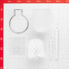 Ершик для унитаза Kleber Lite подвесной пластик/металл хром (KLE-LT020/8599) - фото 3