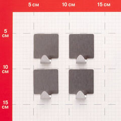 Крючок для ванной Fora одинарный самоклеящийся металл хром (4 шт.) (H44/9080) - фото 3