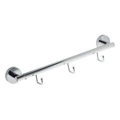 Изображение товара Вешалка для ванной Fora Long 3 крючка на шуруп силумин хром (L005)