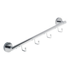 Изображение товара Вешалка для ванной Fora Long 4 крючка на шуруп силумин хром (L003)