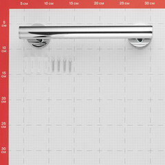 Поручень для ванной Fora Long 200 мм металл хром (L012) - фото 4