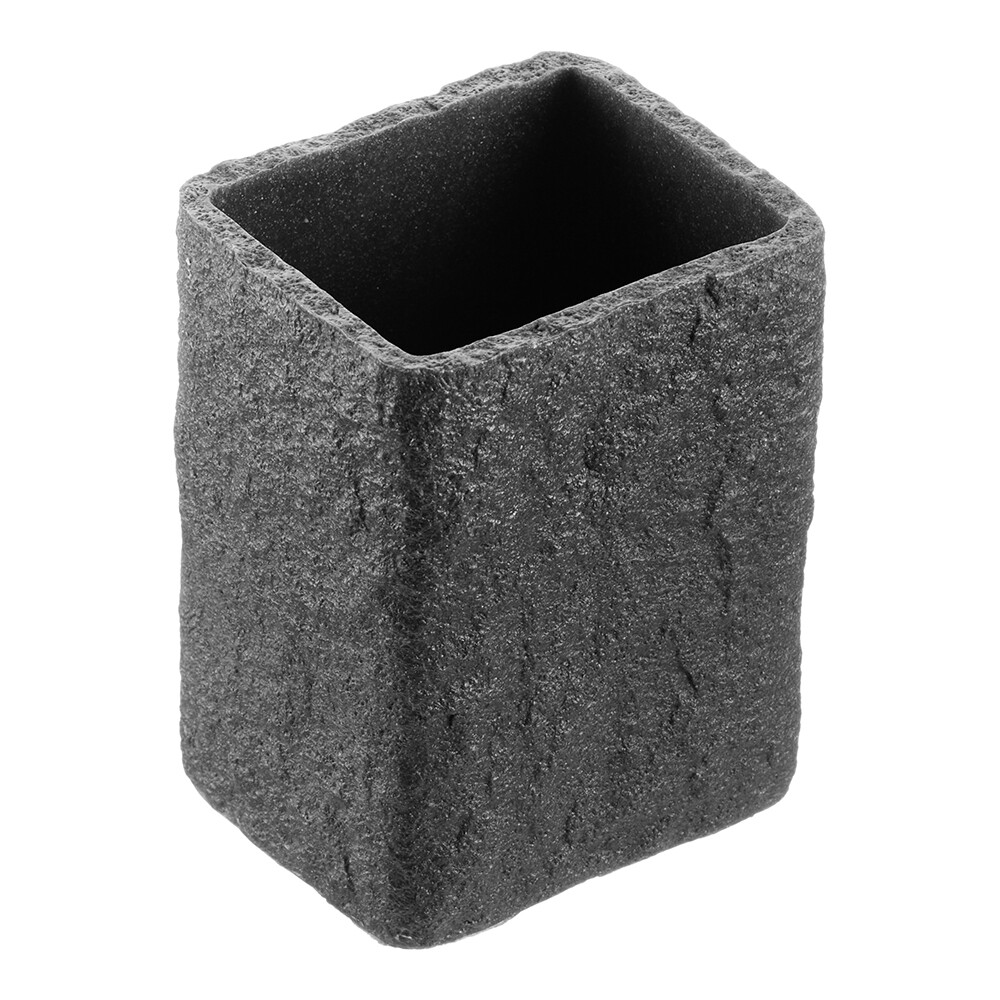 Изображение товара Стакан для ванной Fora Stone Black настольный полирезин