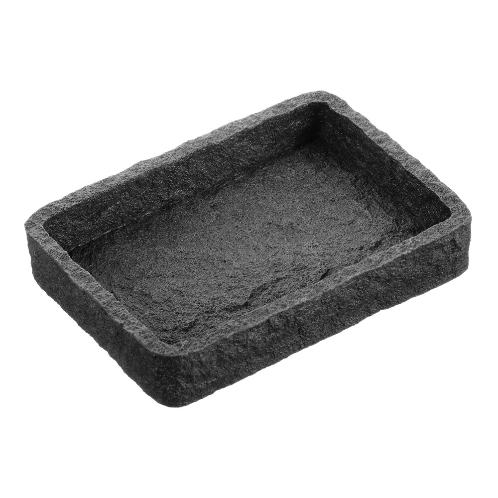 Изображение товара Мыльница Fora Stone Black из полирезина для ванной комнаты