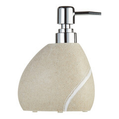 Дозатор для мыла Fora Line настольный полирезин бежевый (For-LN021NAT) - фото 2