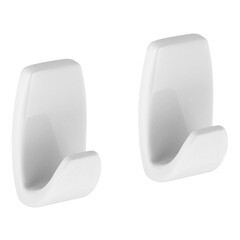 Изображение товара Крючок Контакт самоклеящийся белый (2 шт.) (24573)