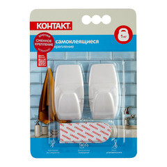 Крючок Контакт самоклеящийся белый (2 шт.) (24573) - фото 3