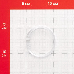 Кольца для штор Fora пластиковые прозрачные (12 шт.) (К13) - фото 2