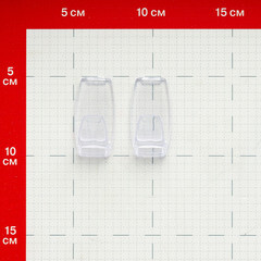 Крючок Контакт самоклеящийся прозрачный (2 шт.) (24798) - фото 5