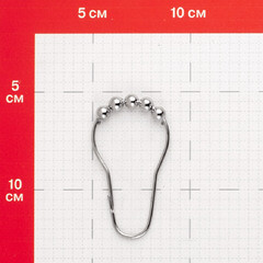 Кольца для штор Fora с шариками металлические хром (12 шт.) - фото 2