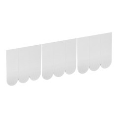 Полоска двусторонняя Контакт самоклеящаяся белая (9 шт.) (23714) - фото 1