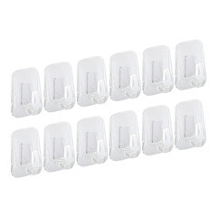 Изображение товара Держатель для проводов Контакт самоклеящийся прозрачный (12 шт.) (24808)