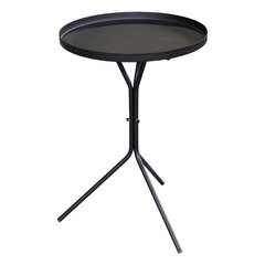 Журнальный столик круглый черный муар Sheffilton SHT-CT11 - фото 5