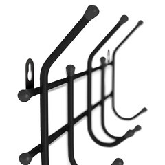 Вешалка настенная металлическая 5 крючков черная Sheffilton Стандарт 2/5 - фото 2