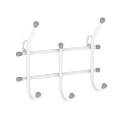 Изображение товара Вешалка настенная металлическая 3 крючка белая Sheffilton Стандарт 2/3