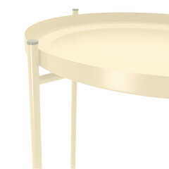 Журнальный столик круглый молочный Sheffilton SHT-CT8 - фото 3