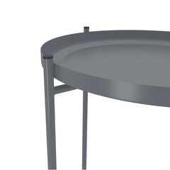 Журнальный столик круглый графит Sheffilton SHT-CT8 - фото 5