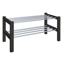 Изображение товара Полка для обуви черная Sheffilton SHT-SR9