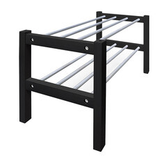 Полка для обуви черная Sheffilton SHT-SR9 - фото 3