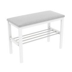 Изображение товара Банкетка для обуви белая Sheffilton SHT-B2