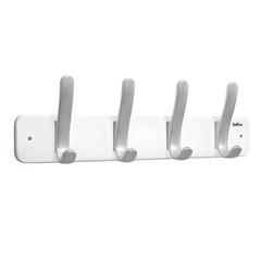 Вешалка настенная деревянная 4 крючка белая Sheffilton SHT-WH20 - фото 1