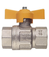 Кран шаровой газовый Tiemme 3/4 ВР(г) х 3/4 ВР(г) бабочка - фото 2